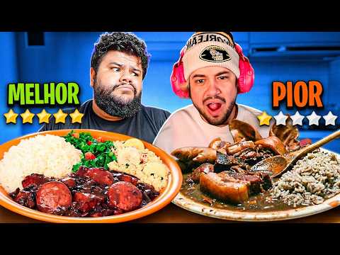 PROVANDO A MELHOR E A PIOR FEIJOADA DO APP! - React Thiago Quatroque