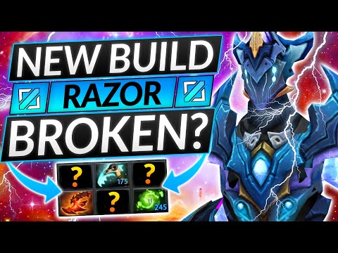 This NEW Razor Build is MENTAL - Pro Mid Lane Tips - Dota 2 Guide