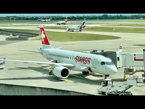 YouTube thumbnail for SWISS Airbus A220-100