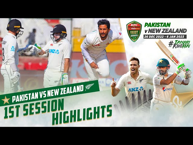 1st Session Highlights | Pakistan vs New Zealand | 2nd Test Day 1 | PCB | MZ2L