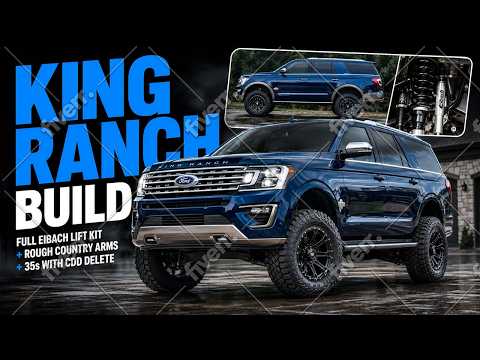 2020 Ford Expedition King Ranch Full Eibach lift kit + Rough Country arms + 35s with CDD Delete