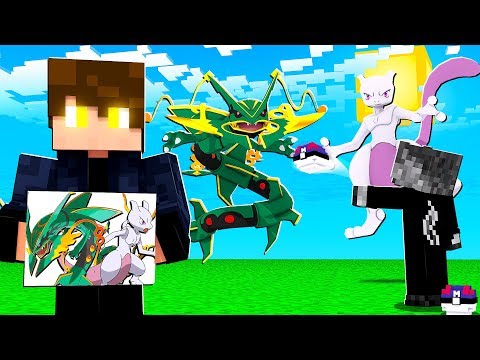 DESENHE OS 6 POKEMON LENDÁRIOS E PEGUE ELES PRO SEU TIME - MINECRAFT PIXELMON MOD