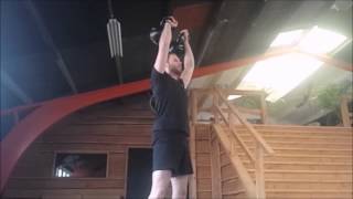 Double KB clean and jerk
