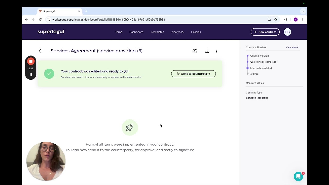 Instant Contract Review & Redlining with Superlegal’s AI