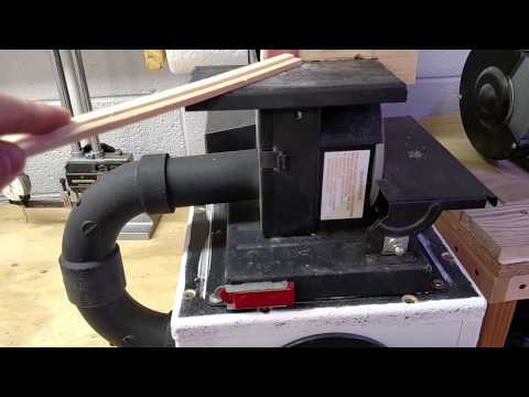 1x30 Belt Sander + 5" Disc Combo DIY 4" Dust Port Mod Demonstration