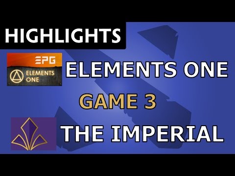 Elements One vs The Imperial [Game 3] LootMarket Invitational - Dota Highlights