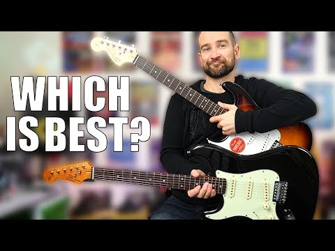 Which is the Best?  SX Stratocaster vs Squier Affinity Stratocaster Shootout!