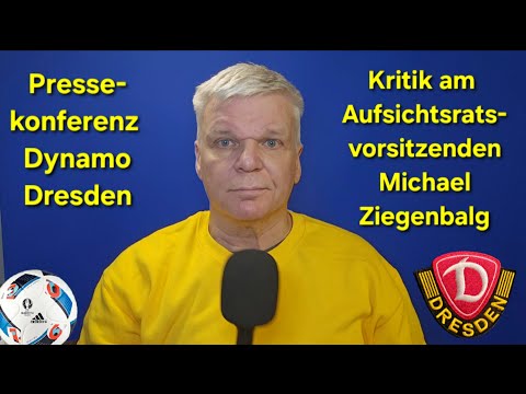 Dynamo Dresden & PK. Meinung: Fragwürdiges Auftreten des Aufsichtsratsvorsitzenden M. Ziegenbalg.