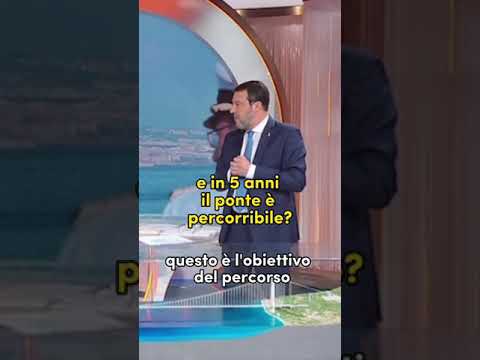 Salvini sul Ponte sullo Stretto #liberoquotidiano #salvini #ponte
