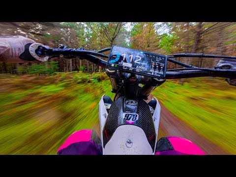 YZ450F | CRAZY FAST WOODS RIDE!!! (RAW SOUND) 4K