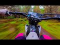 YZ450F CRAZY FAST WOODS RIDE RAW SOUND 4K