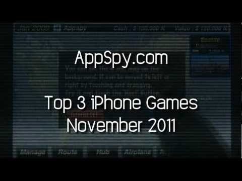 Top 3 iPhone Games November 2011 - AppSpy.com