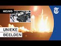 Beelden: raket met alleen burgers gelanceerd