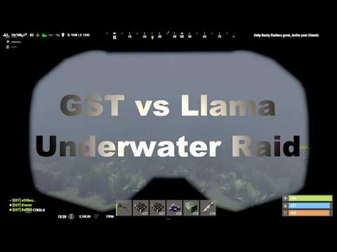 GST Clan Vs Llama Clan - Underwater raid #rust
