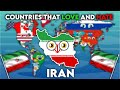 All Countries That Love And Hate Iran