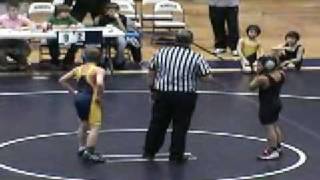 preview picture of video 'Jacob Mathis, Streetsboro vs 82# Kenmore Youth Varsity Wrestling District Qualifier @ Barberton 2009'