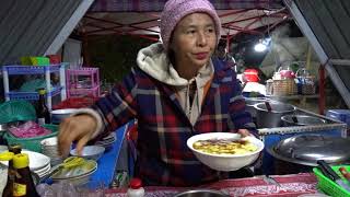 Download lagu Making Tofu Shan Noodle at night market in Inle Lake, Myanmar mp3