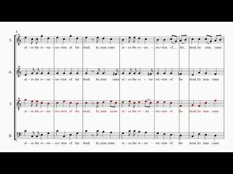 Handel's Messiah Part 46 - Since by man came death  - Tenor practice part