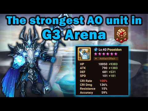 The Strongest AO unit in G3 Arena - Poseidon - Summoners War