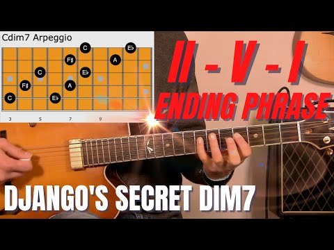 II-V-I bursting with diminished arpeggio energy - Demonstrated over All of Me