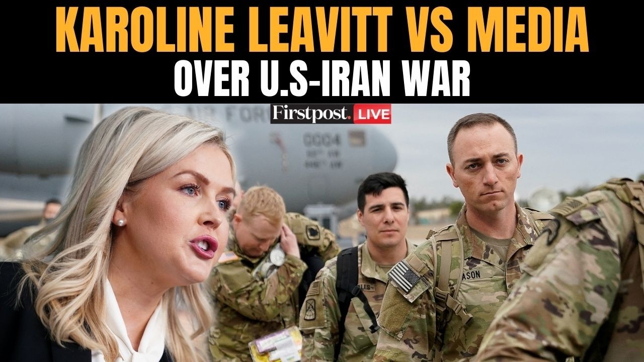LIVE: Karoline Leavitt Clashes With Journalist Over Killing Of US Soldiers In Iran War | Firstpost