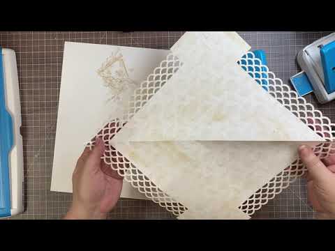 Page "frame" with Creative Memories border punches and Border Maker System