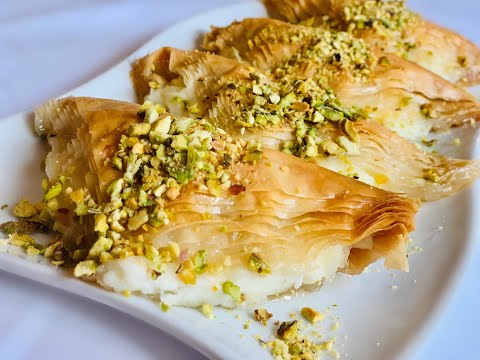 How to make Warbat طريقة عمل وربات بالقشطة/ cream puff pastry / kolaj/ mtabak/ namoora/ shaabiyat
