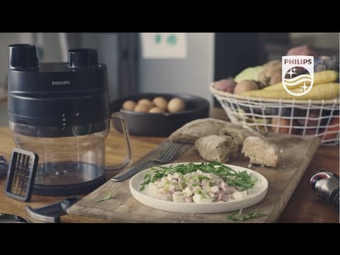 ProMix Hand blender: Delicious Salad Olivier in seconds with the Cube Cutter | Philips