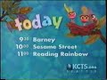 Birds In Nest Lineup Barney Seseme Street Reading Rainbow PBS KCTS 9 Bumper 2002