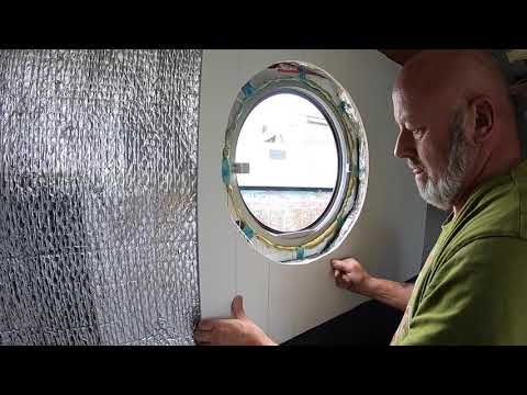VLOG 48, Narrowboat Fit Out -  CLADDING THE BEDROOM