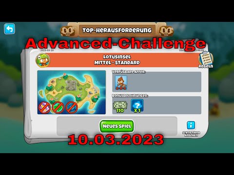 Top-Herausforderung 10.03.2023 | bloonstd6 - Advanced Challenge The Power of Dart Monke