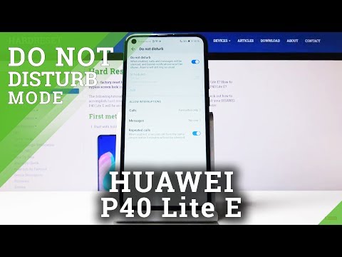 How to Turn On Do Not Disturb Mode in HUAWEI P40 Lite E – Switch Off Sounds
