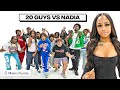 20 GUYS VS 1 INFLUENCER NADIA MIAMI