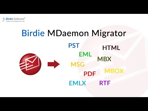 Birdie Software 6.0v MDaemon to PST Converter, System Utility, Windows