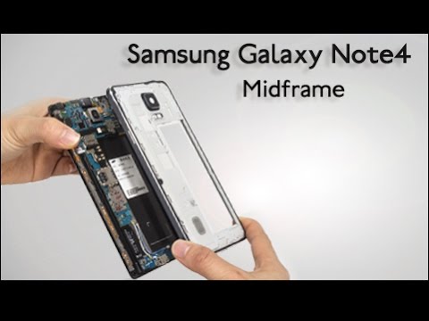 How to separate Note 4 scratched middle frame - disassemble & assemble tutorial?