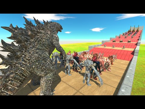 Herbivores Dinosaurs Challenge | Godzilla 2021 VS Infernals - Animal Revolt Battle Simulator