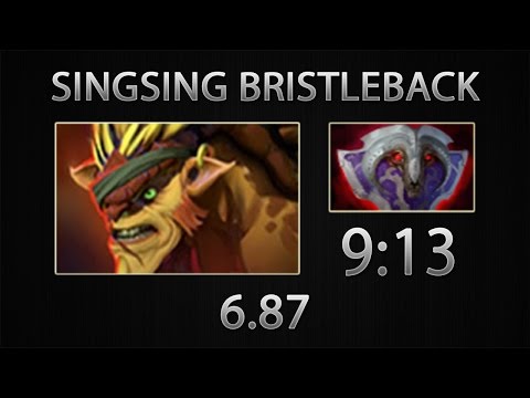 Dota 2 Bristleback Fast Farm - SingSing - Vanguard - 9:13 [6.87]
