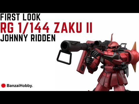 First Look: RG 1/144 Zaku II High Mobility Johnny Ridden (OOB)