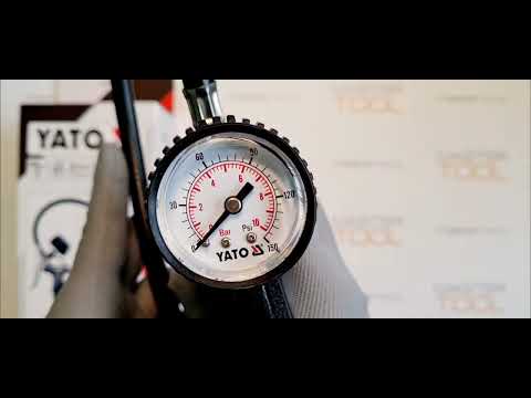 Пистолет для накачки шин с манометром до 1 MPa YATO (YT-23701)