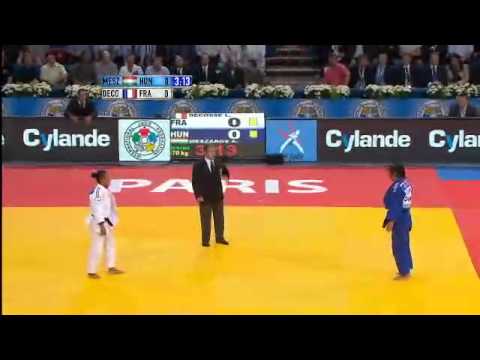 WORLD JUDO CHAMPIONSHIPS FRANCIA 2011 SEMI-FINAL -70KG Meszaros Anett (HUN) - Decosse Lucie (FRA)