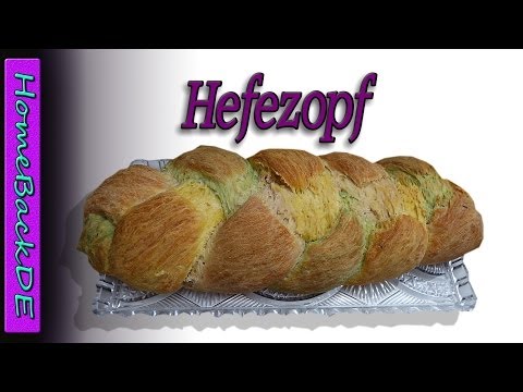 Hefezopf Rezept / Hefezopf mit Lebensmittelfarbe - Backanleitung von HomeBackDE