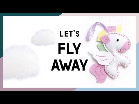 Mini Filzini Unicorn I DIY Tutorial with sewing instructions
