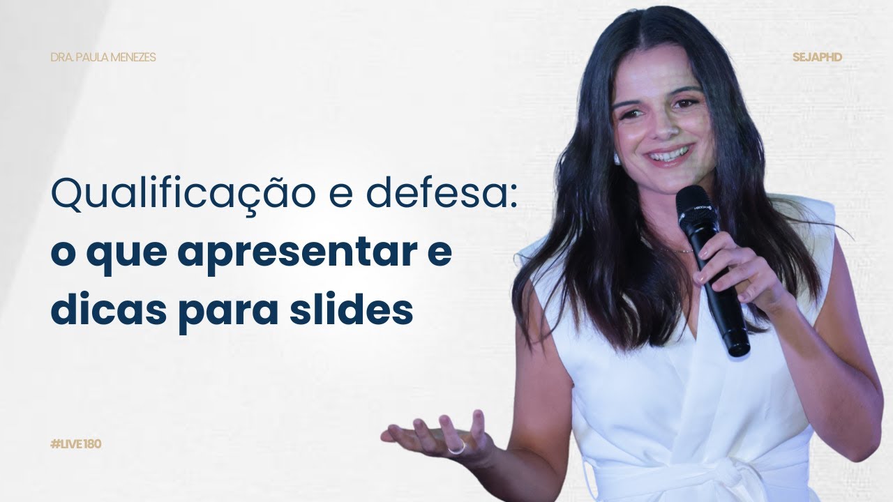 Live #180: Desvendando os Segredos da Qualificação e Defesa: Dicas que Você Não Pode Perder!