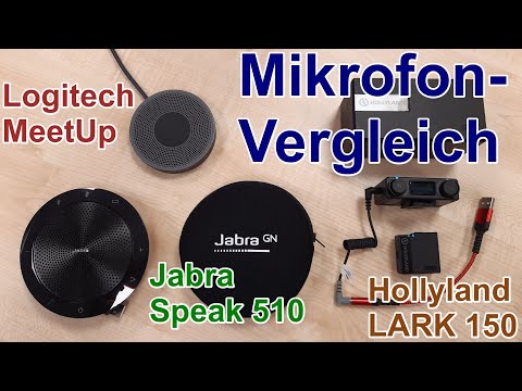 Mikrofone für Hybridlehre (Raummikrofone Logitech MeetUp & Jabra Speak 510 vs. Funkansteckmikrofon)