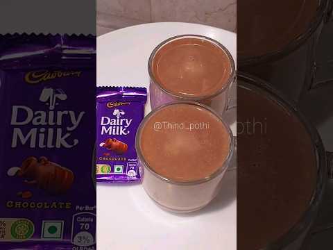 dairy milk hot chocolate milk| hot chocolate milk| milkshake #shorts #youtubeshorts