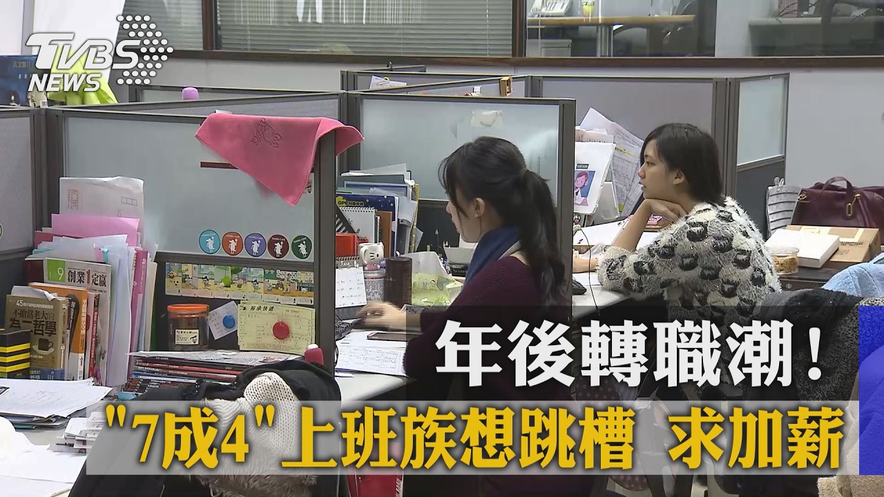 年後轉職潮！　7成4上班族想跳槽求加薪
