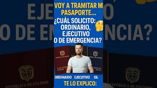 ¿Cuál #pasaporte  solicito:   ordinario, ejecutivo o de emergencia? 🤔 Te lo explico”