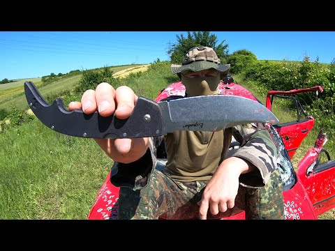 COLD STEEL ESPADA LARGE - AUS10A STAINLESS STEEL - DESTRUCTION TEST - UNTIL IT BREAKS @csknives