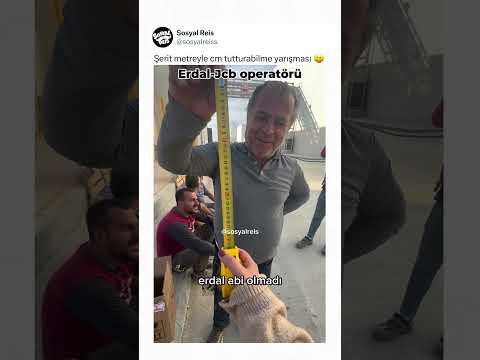 Şerit metreyle cm tutturabilme yarışması 😄