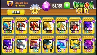 Dragon City - Here all my LEGENDARY DRAGONS COLLEC